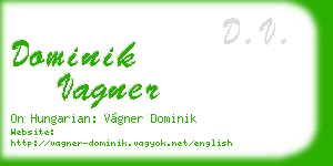 dominik vagner business card