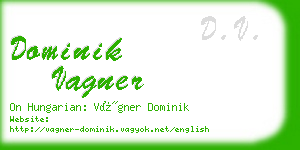 dominik vagner business card